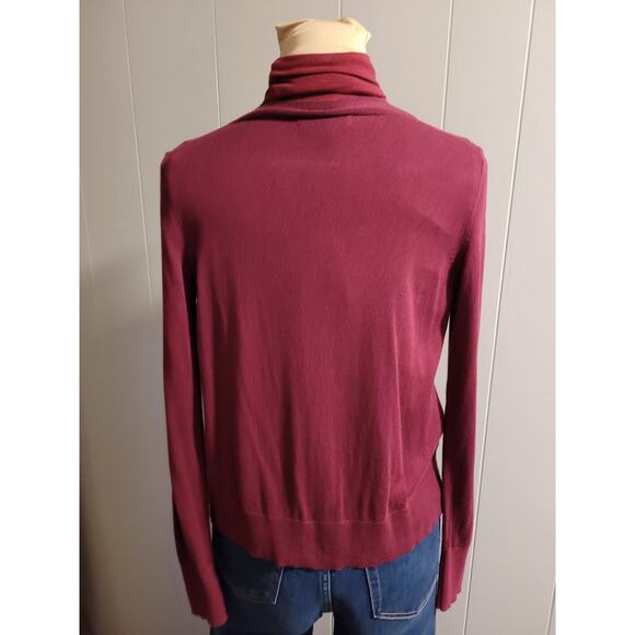 Banana Republic - Women's XS Burgundy Red Knit Cardigan - Picture 6 of 9